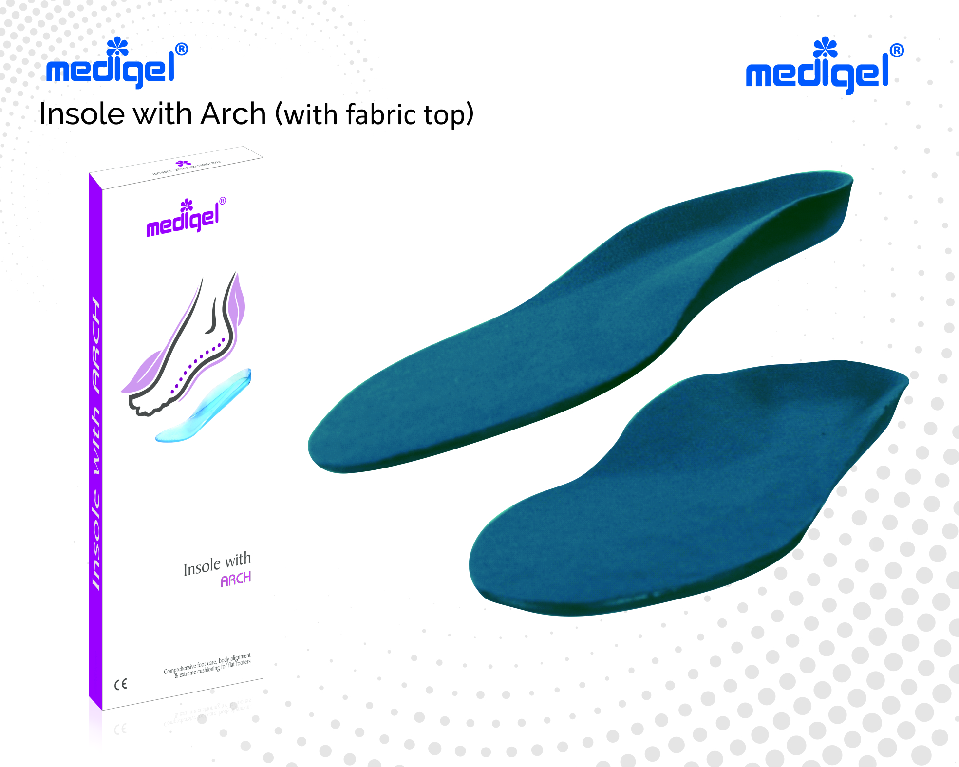 Medigel® High Performance Insole (Small, Medium, Large)