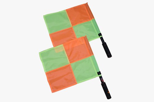 Yellow And Orange Linesman Flag