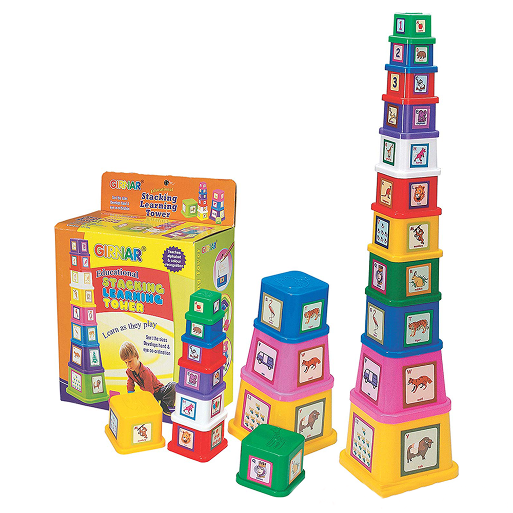 Learning Tower Stack (Alphabets & Numbers Blocks)