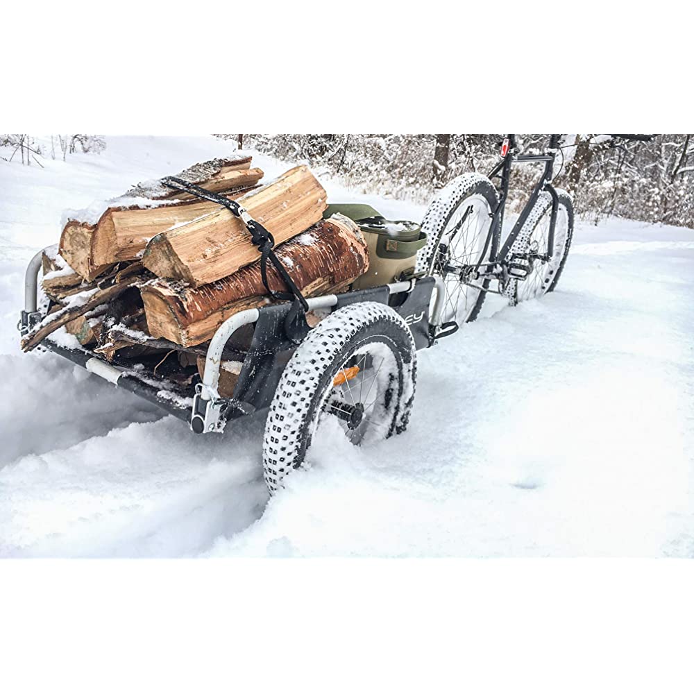 Burley Flatbed, Aluminum Utility Cargo Bike Trailer , Black